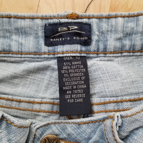 Kids Light Blue Jean Shorts - Picture 4 of 4